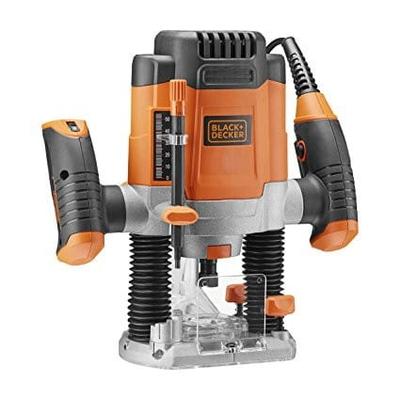 Black+Decker 1200W Horní frézka + 6 frézovacích bitů / Kw1200Eka