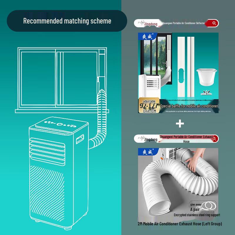 Portable AC Window Vent Kit & Exhaust Hoses