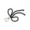 Bowknot Heart Pendant Keychain Beaded Phone Charm Detachable Bow Phone Lanyard Handmade Keyring Jewelry for Wallet Bags