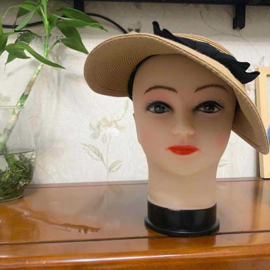 Skallet kvinnelig mannekenghode Profesjonell kosmetikk for parykkfremstilling Display Parykker Briller Luer Salon DIY Maling Display Holder