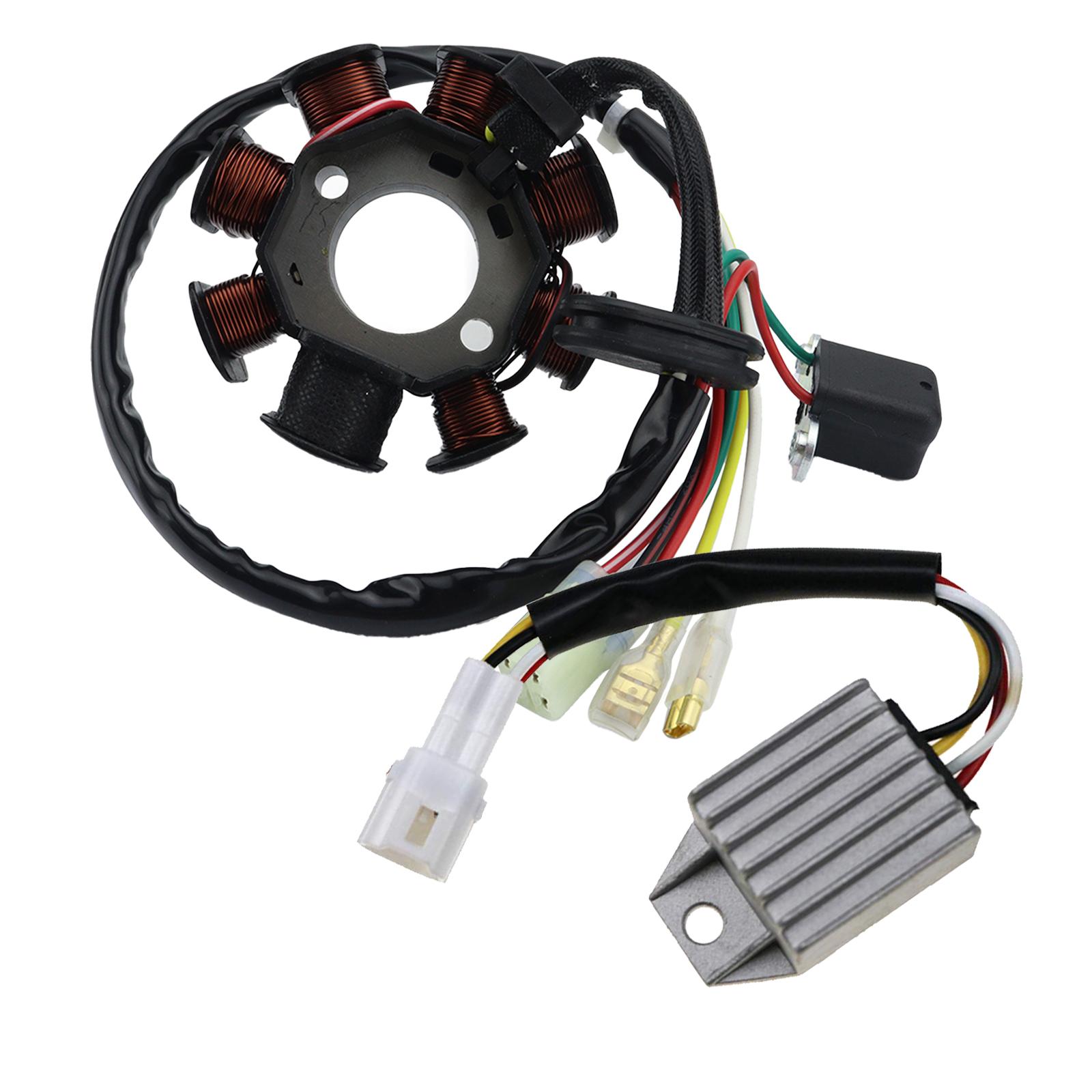 

80011034000 55139004000 Stator Coil and Voltage Regulator Used For KTM Motorcycle Offroad 250 XC 300XC-W, 250 300 EXC 2008-2016 2 pcs set