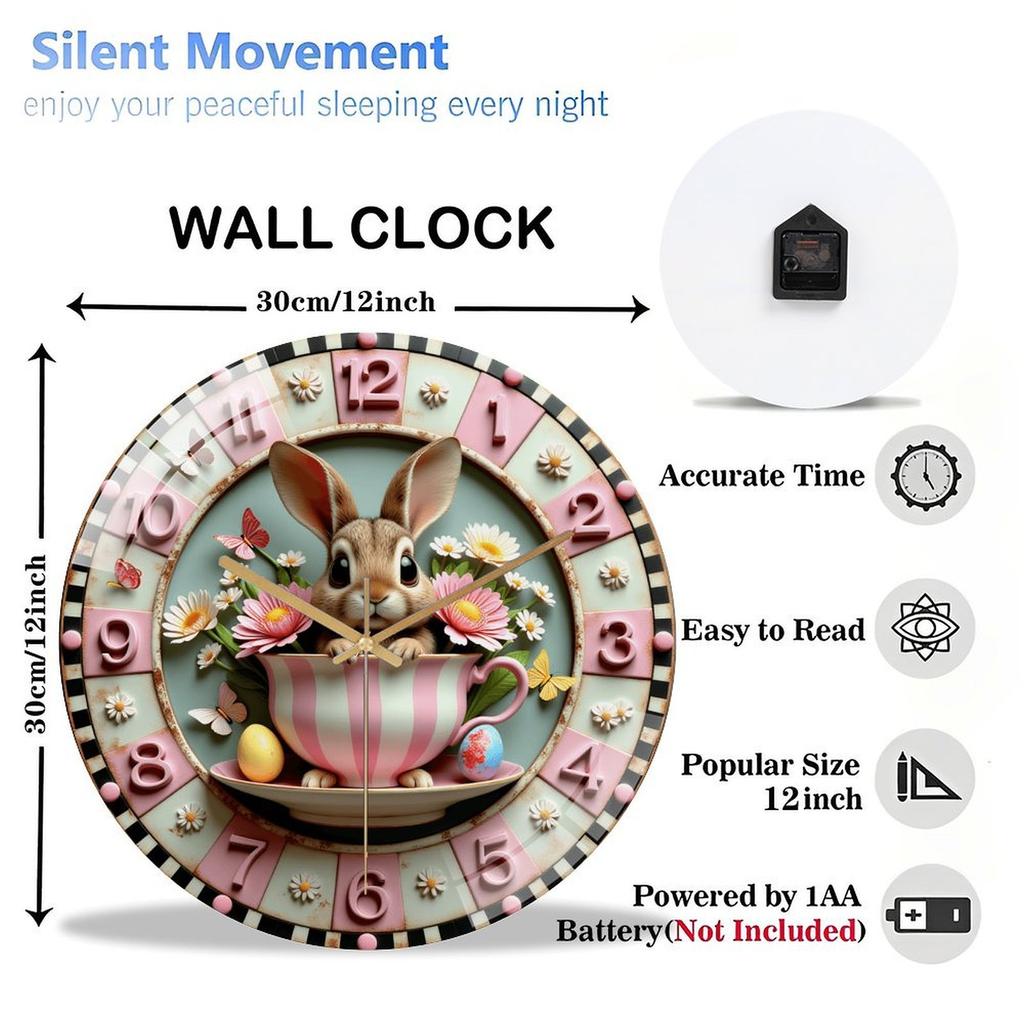 Large 12 Inch Round Wall Clock A Simple Upgrade with a Significant Positive Impact