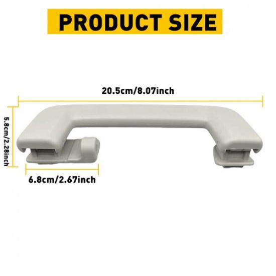 2PCS Light Gray Rear Roof Handle Pull Grab With Hook For Ford Escape 2013-
