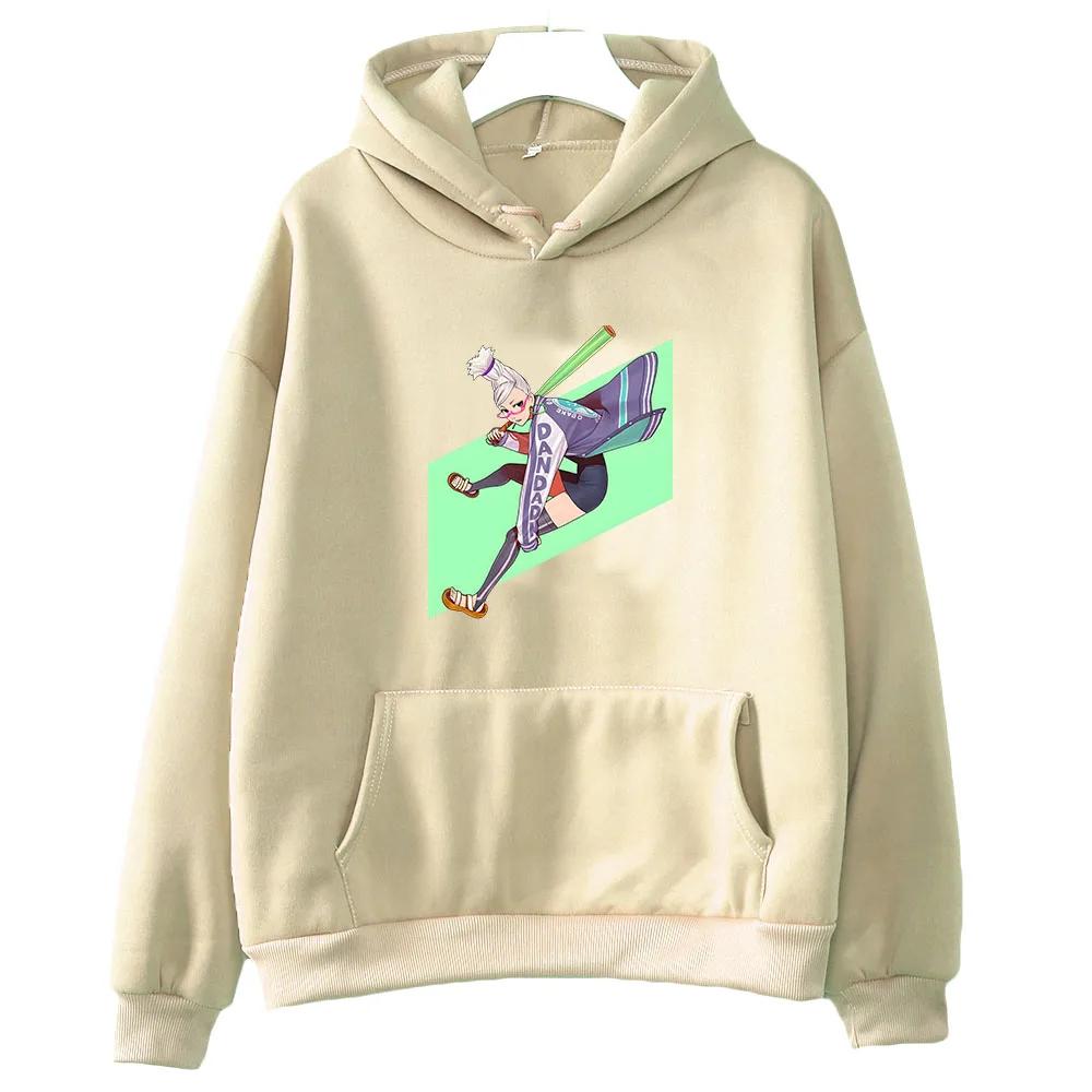 Dandadan Ayase Seiko Aesthetic Hoodie Prevalent Harajuku Sweatwear Couple Sweatshirt Cartoon Kawaii/Cute Print High Street