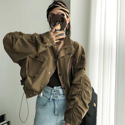 Jachetă de primăvară și toamnă pentru femei, scurtă, skinny, versatil, costum de baseball, nouă modă, jachetă casual la modă