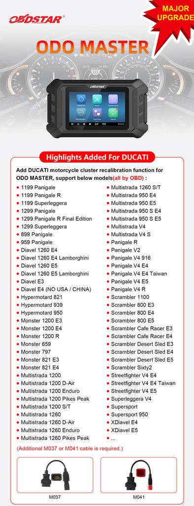 2025 OBDSTAR ODO Master Full Version for Odometer Adjustment/ Oil Reset/ OBDII Functions Get Free FCA 12+8 Adapter with 13 Months Free Update