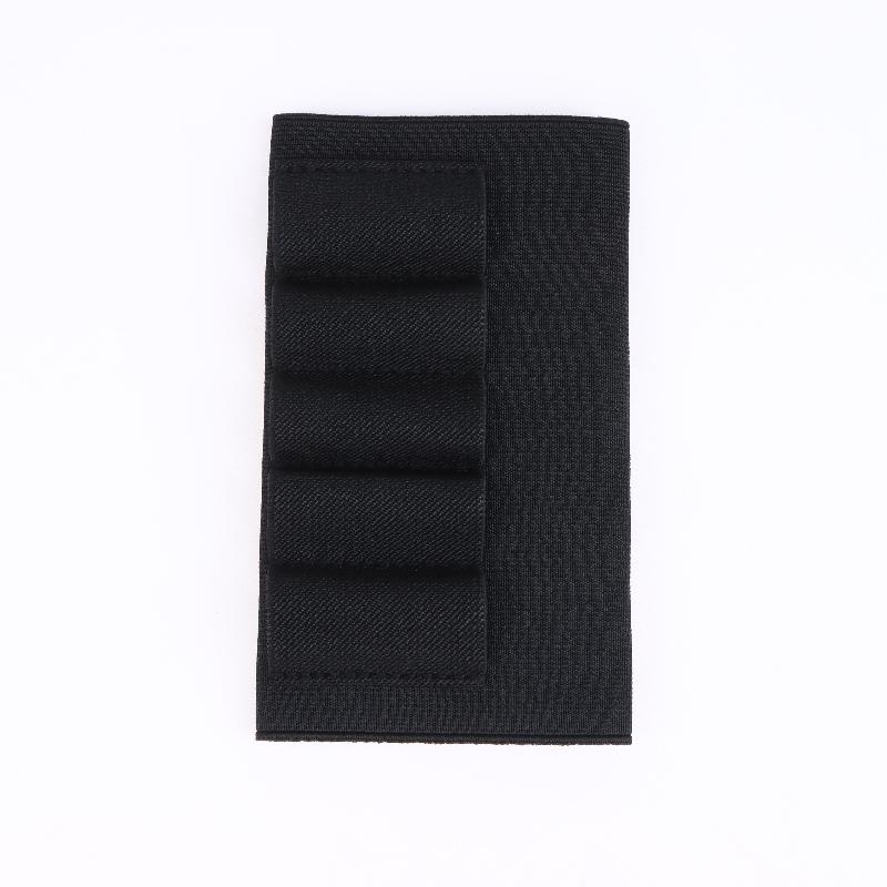 5-Round Shell Holder Buttstock Carrier Elastic Anti-Slip Pouch For 12Ga 20Ga Tactical Hunting Gear