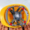 Reflective Safety Hard Hat With Adjustable Strap For Construction Workers And Night Cyclists Practical ABS Plastic