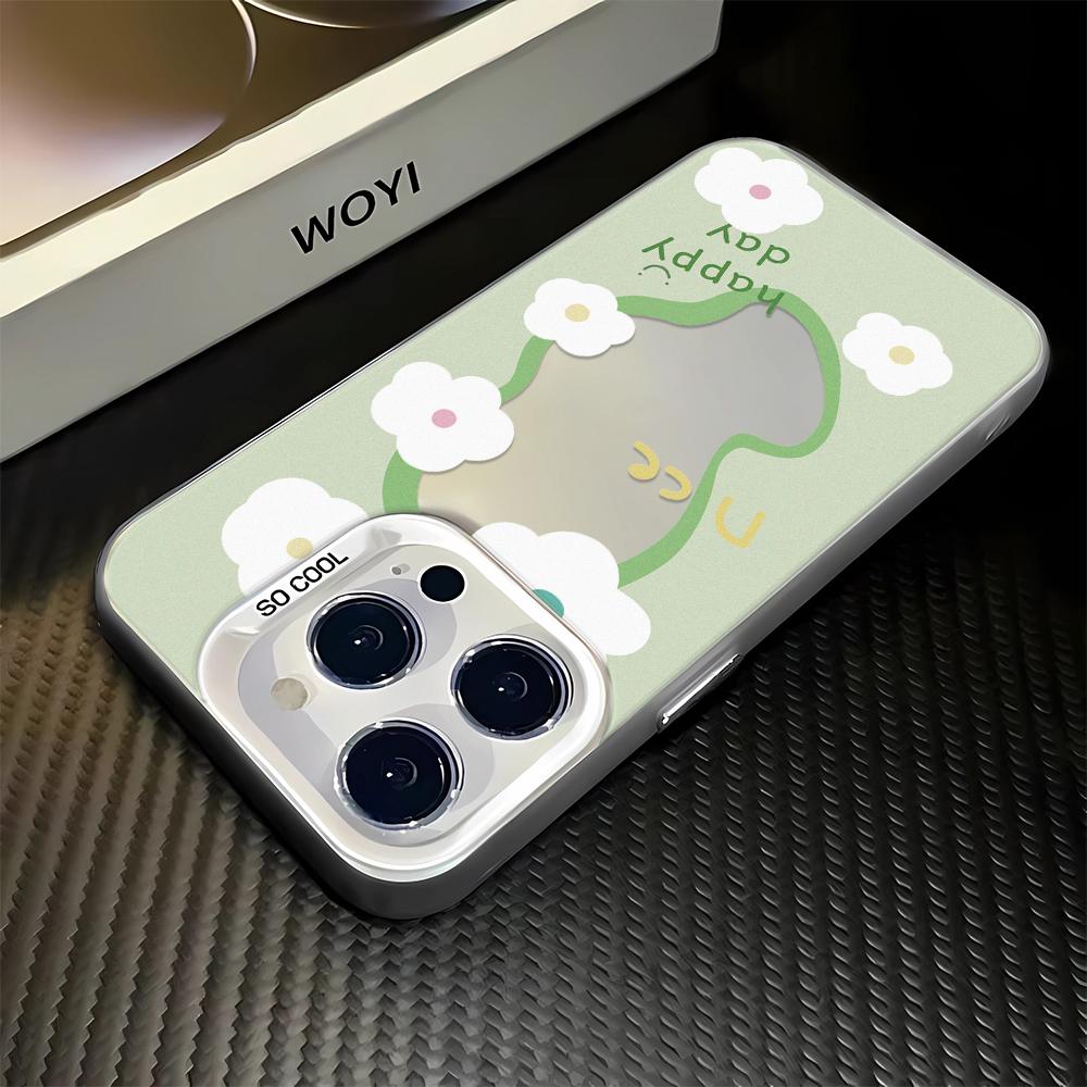 Blue Flowers Case For Iphone 16 Pro Cover For Iphone 15 14 13 12 11 Pro Max Cover Funda Bumber Coque 16 Pro 16E Case