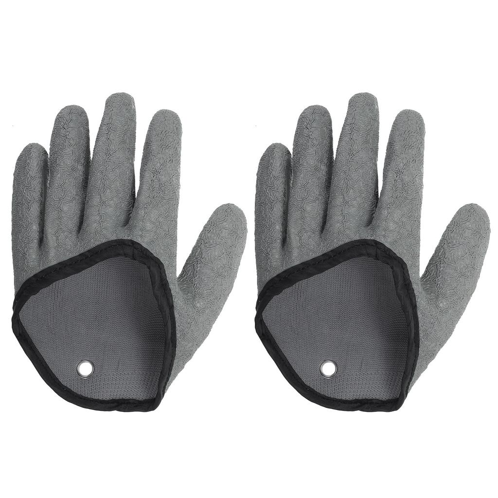 PATIKIL Men's Fishing Gloves, Set of 2, Professional Fish Catching Gloves for Fishermen, Non-Slip, Puncture-Resistant, Waterproof Filleting Gloves