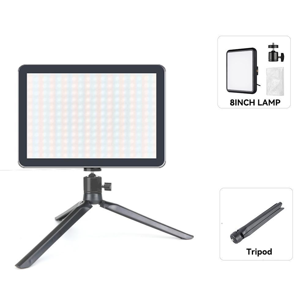LED Studio Streaming Lights Portable Video Lighting Photo Studio Kits for Video Camera Photography Game YouTube TikTok Shooting