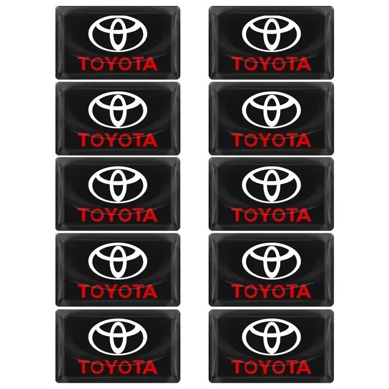 Car Styling 3D Epoxidové Samolepky na Dekoraci Palubní Desky Volantu Auta Pro Toyota Chr Corolla Yaris Rav4 E150 E120 Land Cruiser