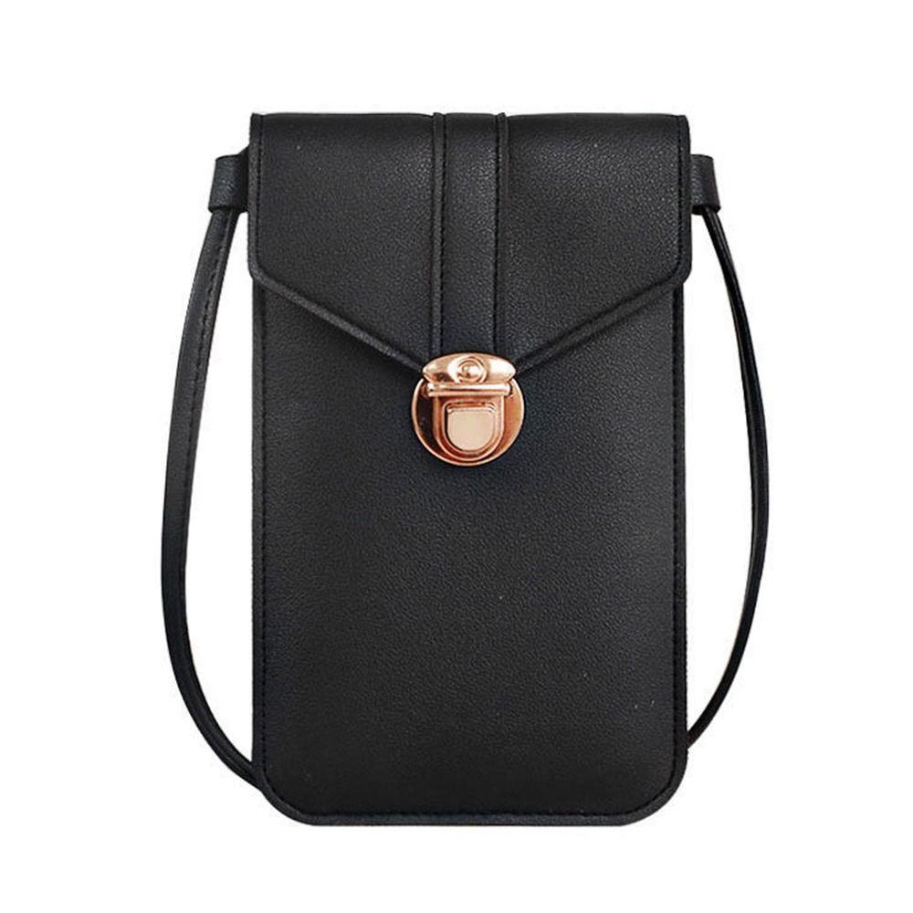 Touchscreen Handytasche Smartphone Geldbörse PU Leder Schultergurt Handtasche Mode Mobile Geldbörse
