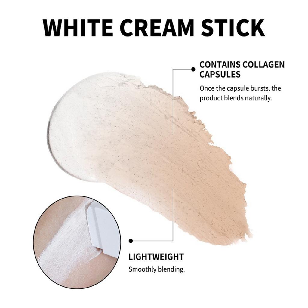 Color-changing Makeup Stick, Skin-matching Cream, Medium To High Concealer, Hydrating Makeup Effect, Double Head With Detachable Brush Head.