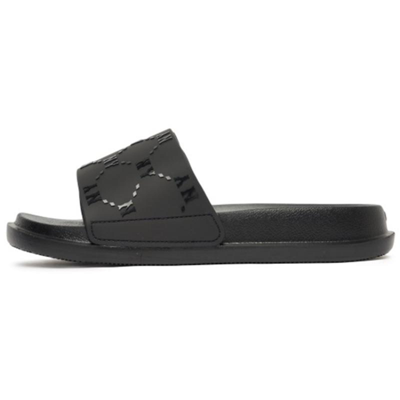 

MLB Slipper Slip Resistant Slide Slippers Unisex Black Sneakers 3ALPAC123-50BKS 38
