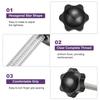 uxcell Clamp Screw Knobs 4 Pcs M6 x 50mm Hexagon Star Knob Plastic Grip