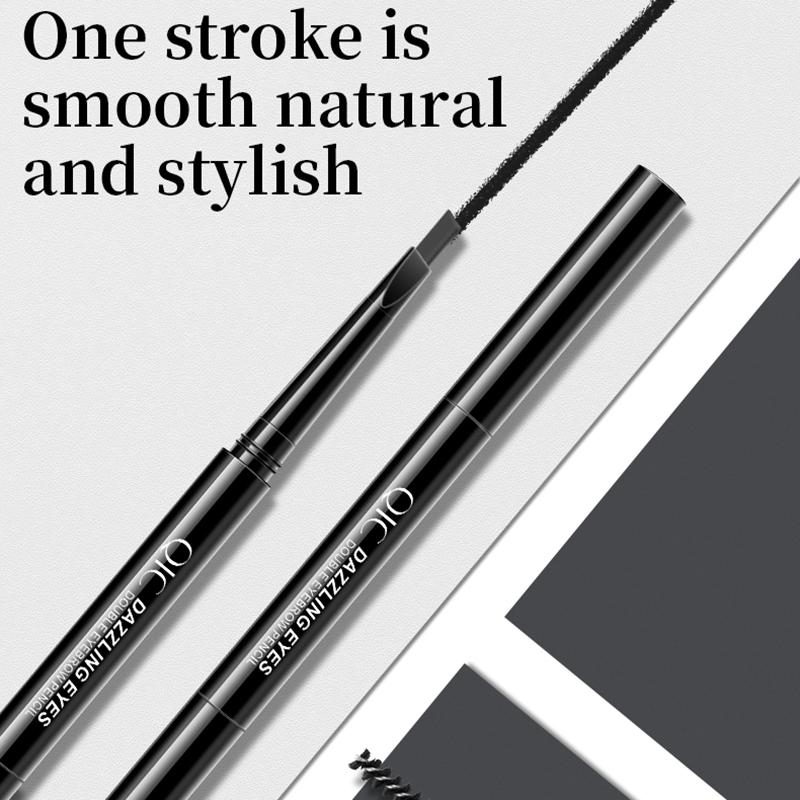 Makeup Automatic Rotation Waterproof Eyebrow Pencil Double Head Natural Makeup Is Not Easy To Decolorize Unibrow Beginners