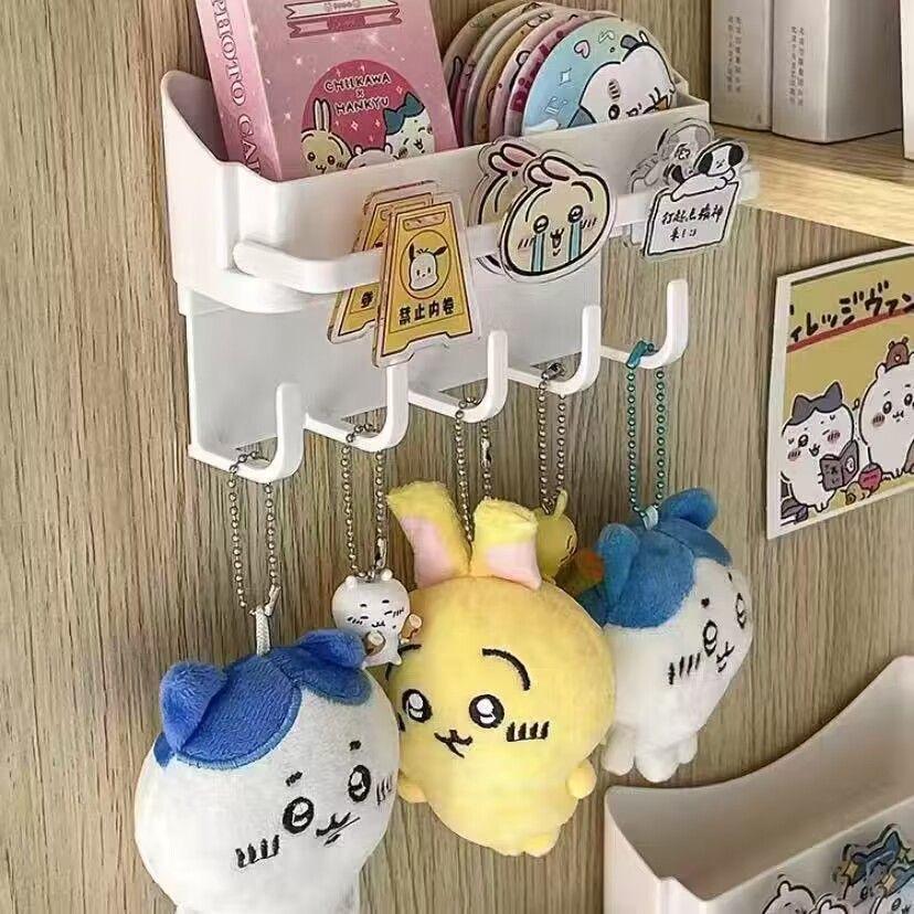 Steve Storage Rack Wall Mounted Hair Accessories Keychain Hook Storage Multifunctional Bathroom Rack On The Wall