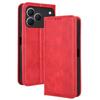 Flip Cover Compatible for Tecno Spark 50 4G Leather Case [Flip Vintage Leather] Shockproof Durable Retro Phone Case