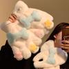 Cartoon Neckerchief Wrap Thicken Gloves Cute Neck Warmer  Winter
