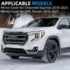 Driver Side Mirror Cover Replacement for Chevrolet Equinox 2018 2019 2020 2021 2022 2023, for GMC Terrain 2018-2023 - Left Side Mirror Covers, Rear