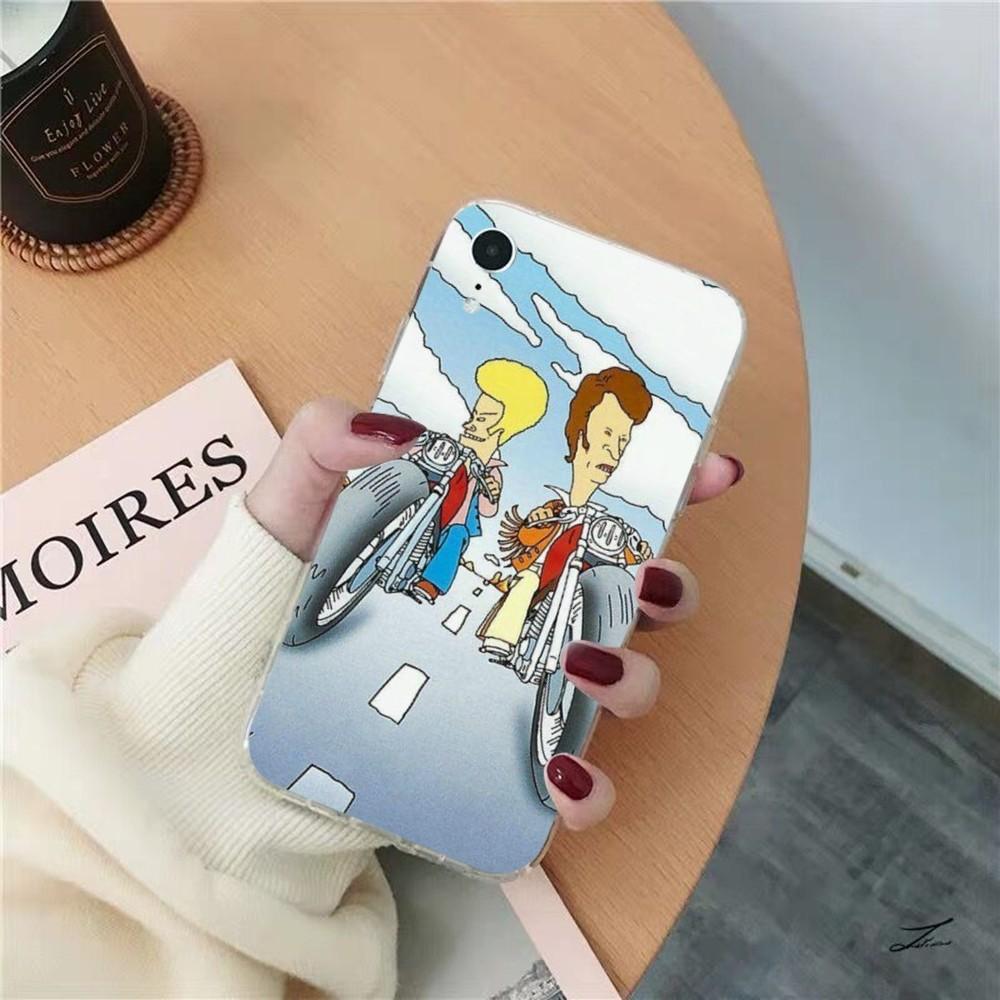 Beavis And Butthead Phone Case for iPhone 8 7 6 6S Plus X SE 2020 XR XS 14 11 12 13 Mini Pro Max Mobile Case
