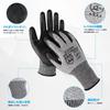DONFRI Work Level 5 Cut Resistance Pair Cut-Resistant Gloves, Stab-Proof, Non-Slip, Cut-Resistant, PU-Coated, (1 Pack, XL)