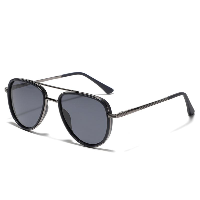 Glasses Material Polarized Sunglasses Men'S Driver Glasses Semi-Metal Toad Glasses Women'S Face-Covering Sunglasses