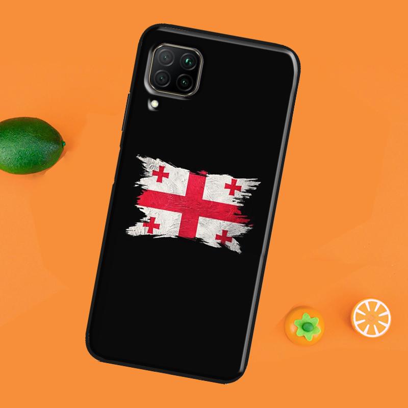 Georgia Grunge Flagge Telefon Fall Für Huawei P40 Lite P20 P30 Pro Nova 5T P Smart Z 2019 2021 Ehre 50 10i 8X 9X