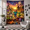 Wall Tapestryminecraft Art Hanging Cloth Decorative Background Cover for Room Decoration