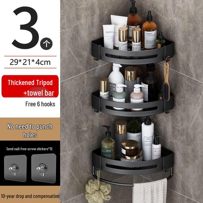 

Кутова настінна полиця для ванної кімнати та кухні