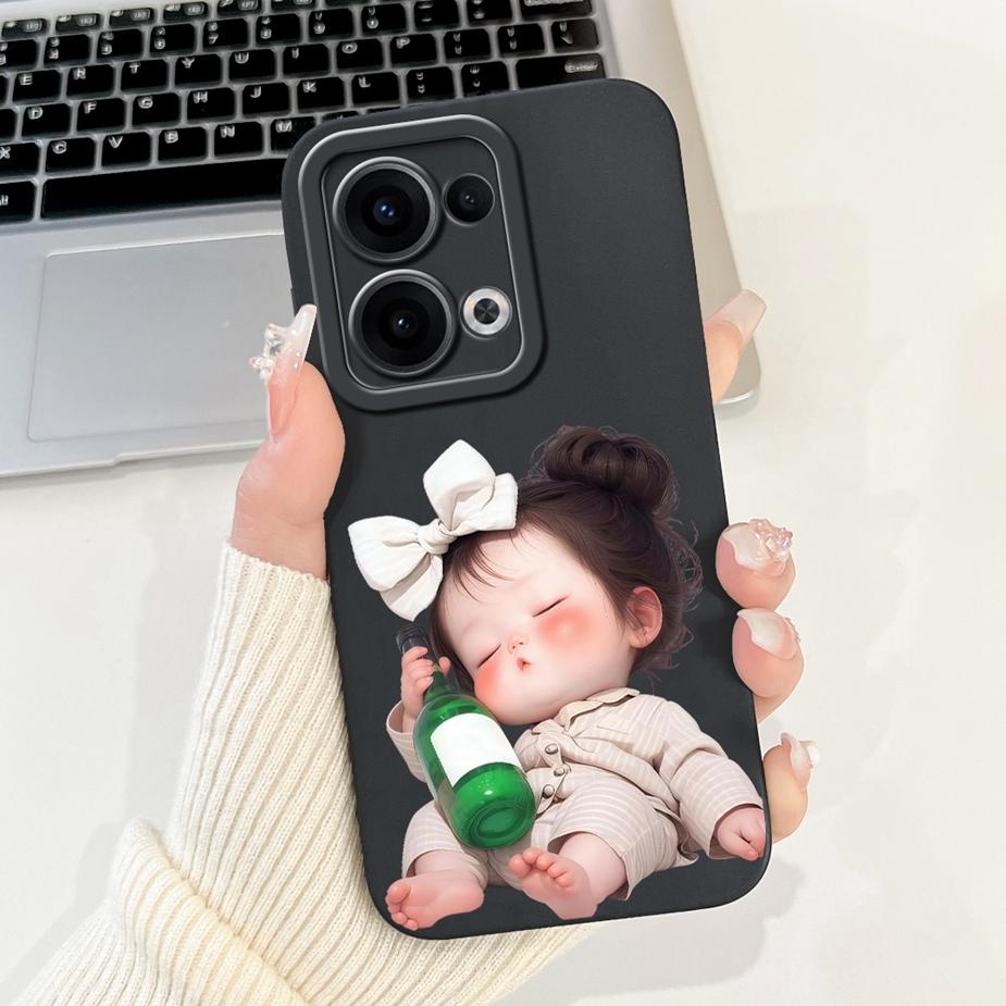 For Oppo Reno 13 Pro 5G Case CPH2697 Luxury Fashion Candy Painted Cover Soft TPU Phone Case For Oppo Reno 13 Reno13 Pro 5G Shell