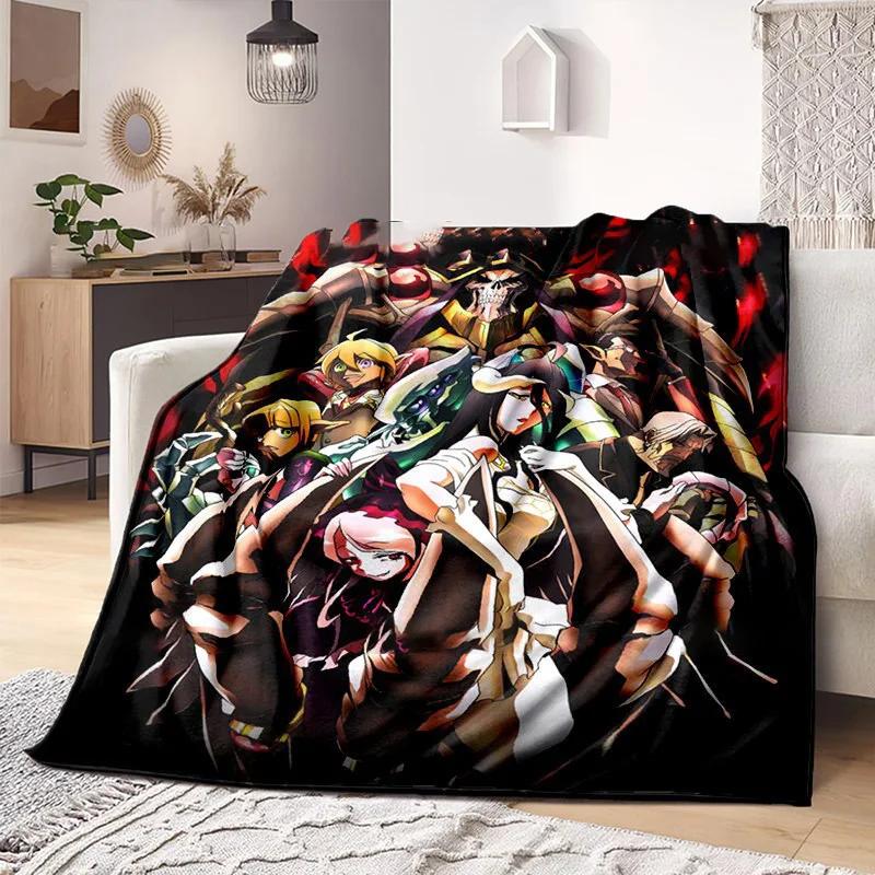 3D Print Anime Overlord Soft Plush Blanket, Flannel Blanket Throw Blanket for Living Room Bedroom Bed Sofa Picnic Cover