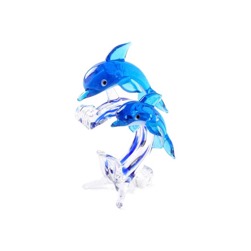 Dolphin Statue Cabinet Collectible Living Room Present Decors Home Office Bedroom Desk Figurine Decoration Dolphin Miniature