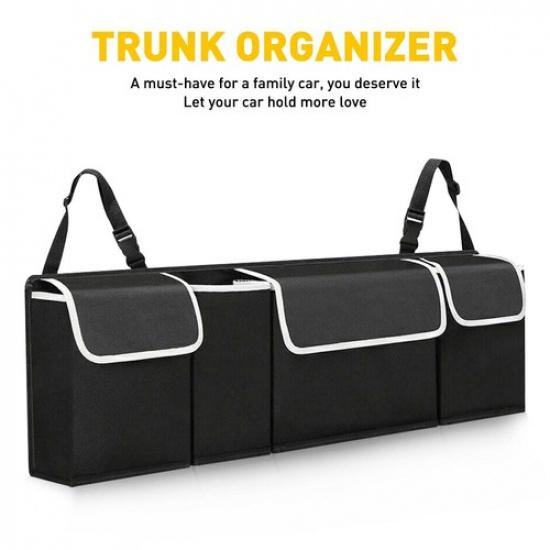 Car Trunk Accessories Organizer Interior Oxford Seat Back Storage Bag 4 Pocket V