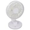 Small Desktop Fan USB Charging Adjustable Wind Speed 30 Degrees Rotatable Silent 1200mAh Mini Fans for Students