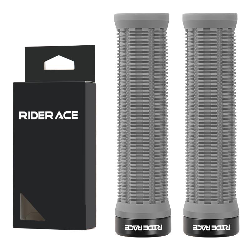 1Pair MTB Grips TPR Rubber Ergonomic Comfortable Mountain Bike Handlebar Grips Anti-Skid Shock-Absorbing Bicycle Handlebar Cover