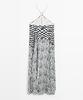 Masimodutti Flinted Flare Midi Dress