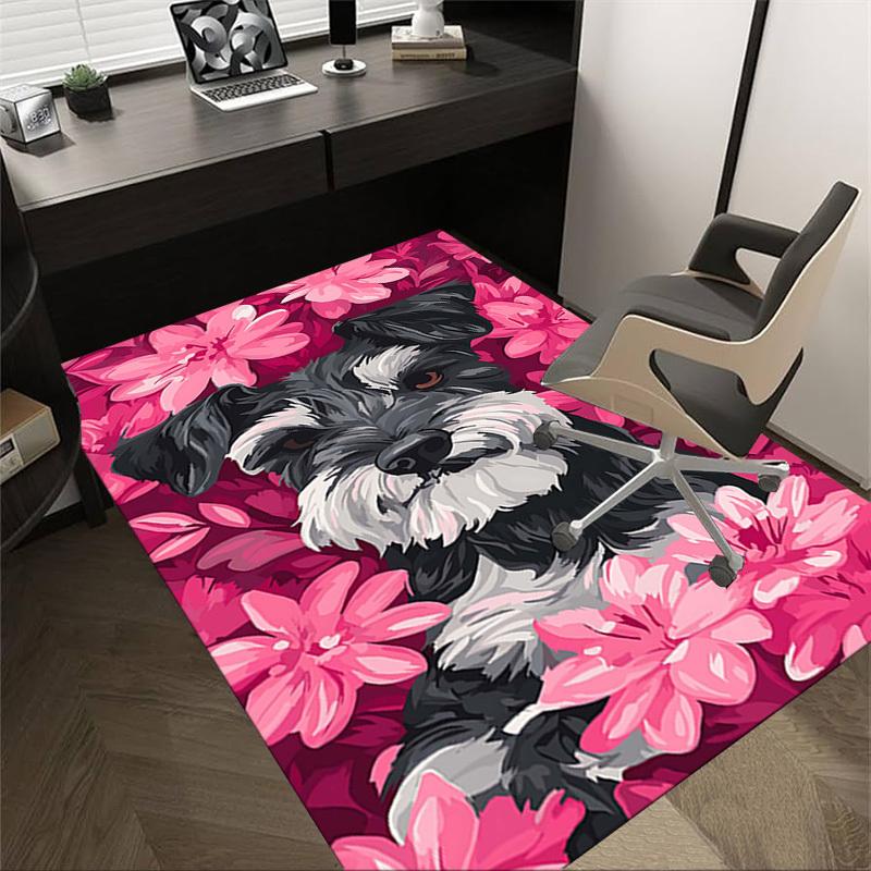 

1PC dog flowers Extra Large Non Slip Floor carpet, Office, family, Studio Large Area Rug Indoor Rugs, Bold Statement Piece 60cm by 90cm