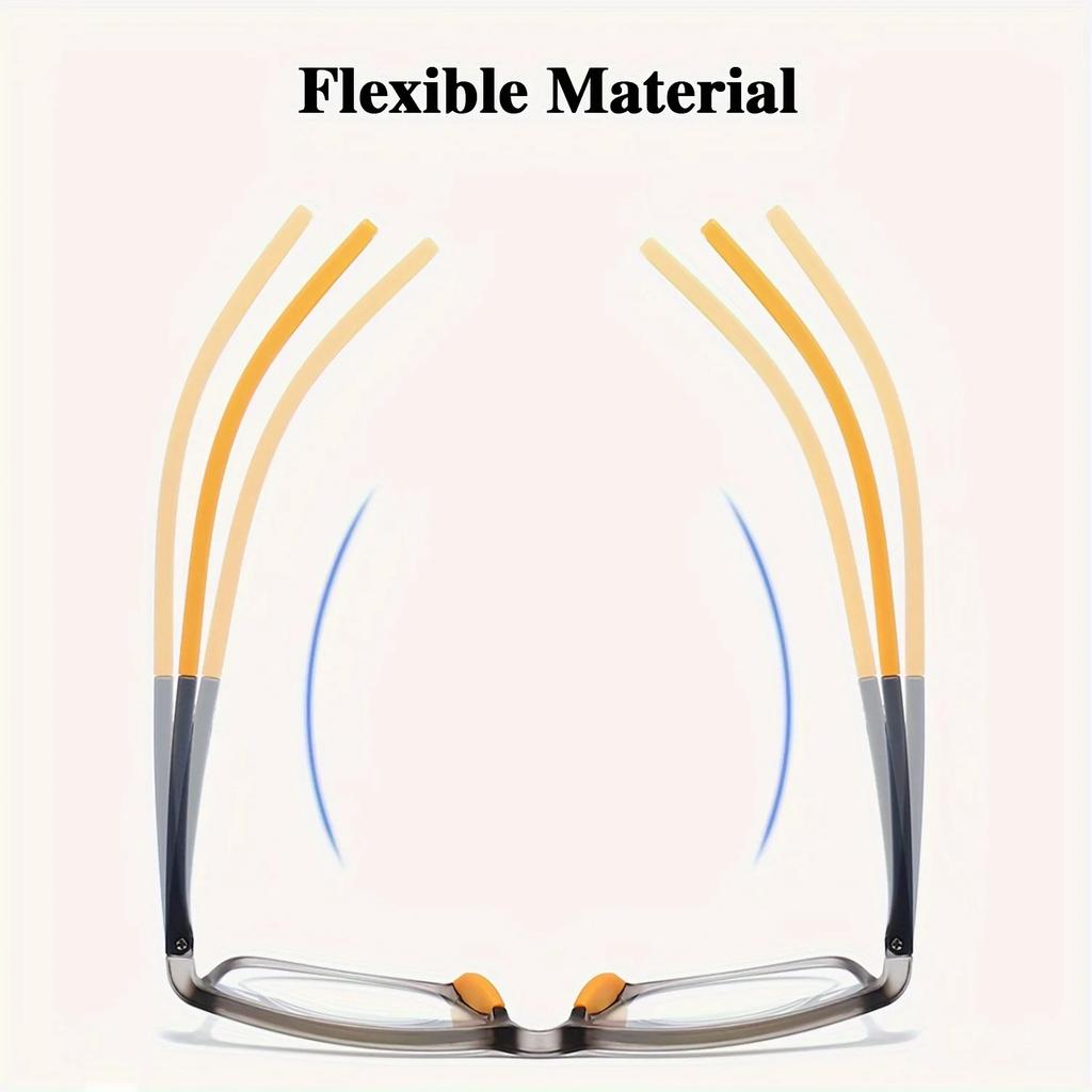 8pcs Sports Presbyopia Glasses Anti Slip Mirror Leg Design Universal Reading Glasses Suitable for Middle-aged Men and Women