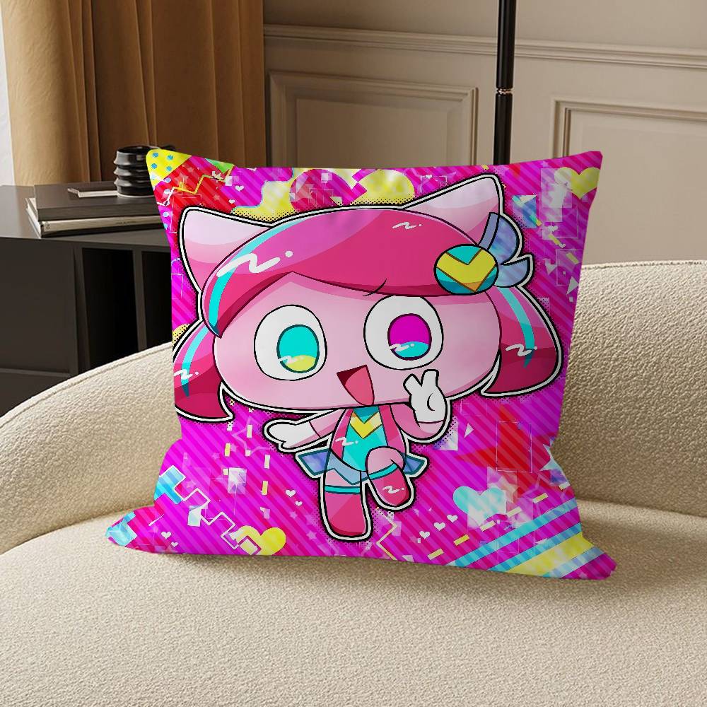 Poyoroid Kissenbezüge Cartoon Sofa Dekorative Zuhause Doppelseitiger Druck Kurzplüsch Niedlicher Kissenbezug