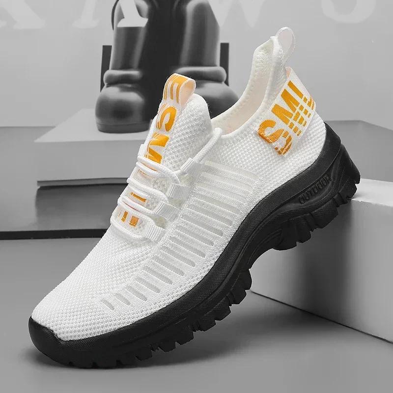 Promotional Summer Men's Shoes Lightweight Durable Mesh Upper Design Breathable Non Slip Sole Outdoor Track Field Running Shoes