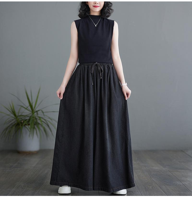 

Большие джинсы весна лето широкие длинные брюки женские оборки плиссированные модные повседневные свободные женские брюки с высокой талией женские брюки XXXL