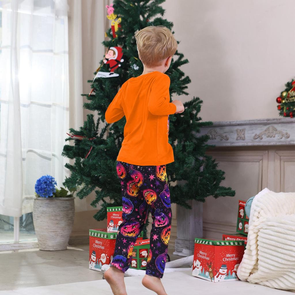 Prints Family Matching Long Sleeve Tops+Pants Set Family Matching Sets