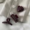 Exquisite Cross-shaped Small Claw Clips  Small Clips  Headwear Side Small Hair Clips  Back of The Head Claw Clips  Bangs  Hair Clippers  Top Clips