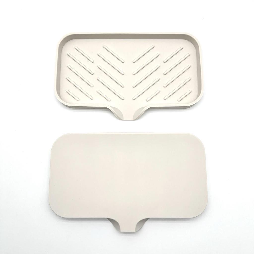 Multifunctional Silicone Soap and Sink Drain Mat - Non-slip, Water Collection Countertop Accessory