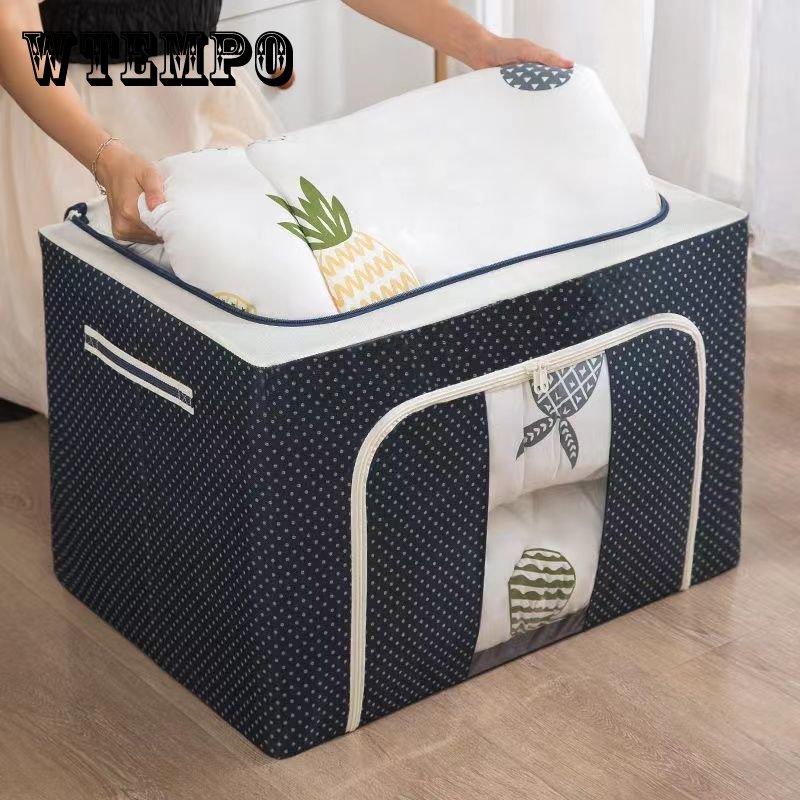Large Quilt Storage Bag Dust-proof Wardrobe Quilt Clothes Organizer Household Blanket Zipper Sorting Bags Moving Bag Storage Box