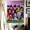Cute Cartoon Son Goku Wall Tapestry Aesthetic Wall Hanging Printed Fabric Blanket Decorative Tapestries For Bedroom Living Room Home Decor