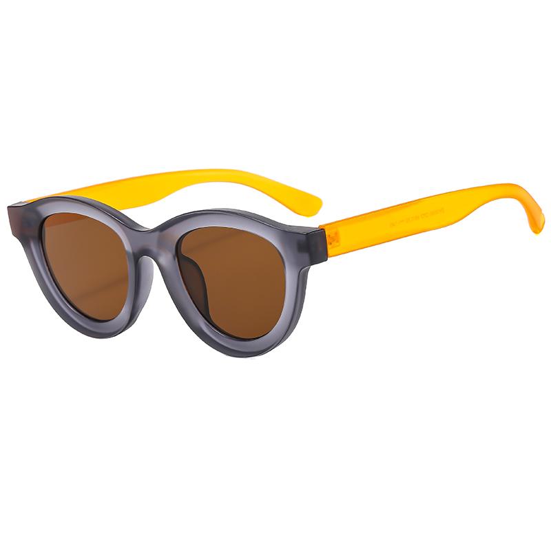 

Cycling 2024 New Oval Thick Fashion Sun Glasses Men Women Punk Brand Retro Sunglasses Minimalist Design Goggles Shades UV400