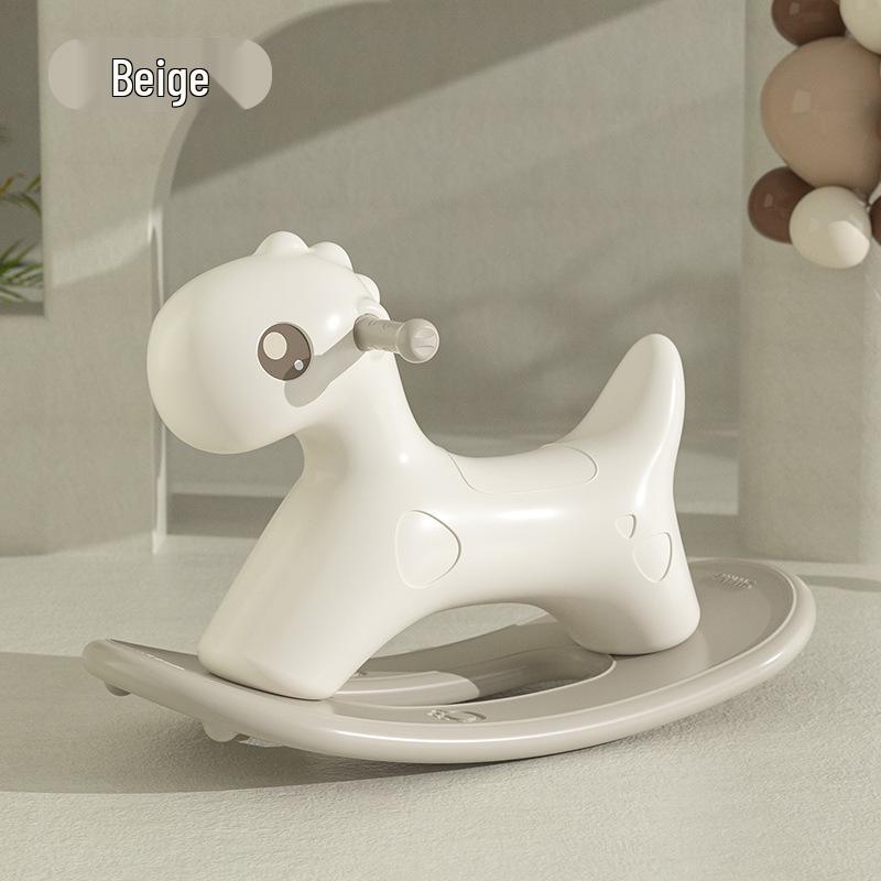 Perfect Bear Wooden Rocking Horse Ride-on Toy for Toddlers